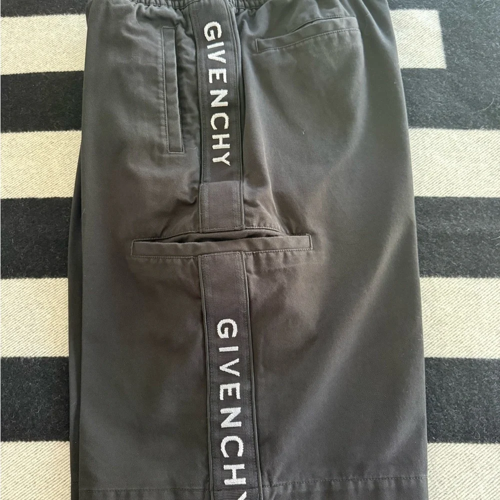 Givenchy Black Logo Tape Track Pants - Picture 2 of 5